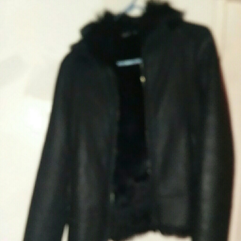Black Theory leather coat